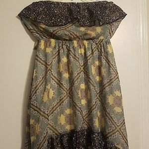 High/low sleeveless summer dress